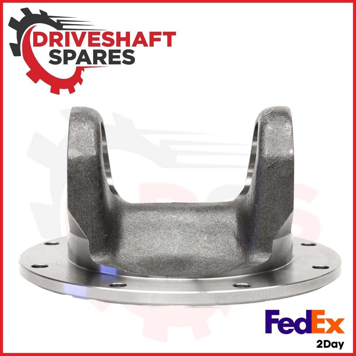 5-2-629, 1610 Driveshaft Flange Yoke - Bearing plate style 8x .375 - DRILLED. - Image 2
