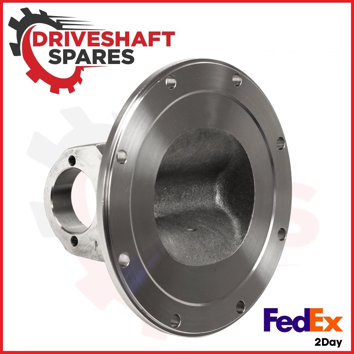 5-2-629, 1610 Driveshaft Flange Yoke - Bearing plate style 8x .375 - DRILLED. - Image 3