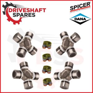 U Joint Replacement Kit Jeep YJ Front and Rear 4X4 Driveshaft Spicer Life 1310X