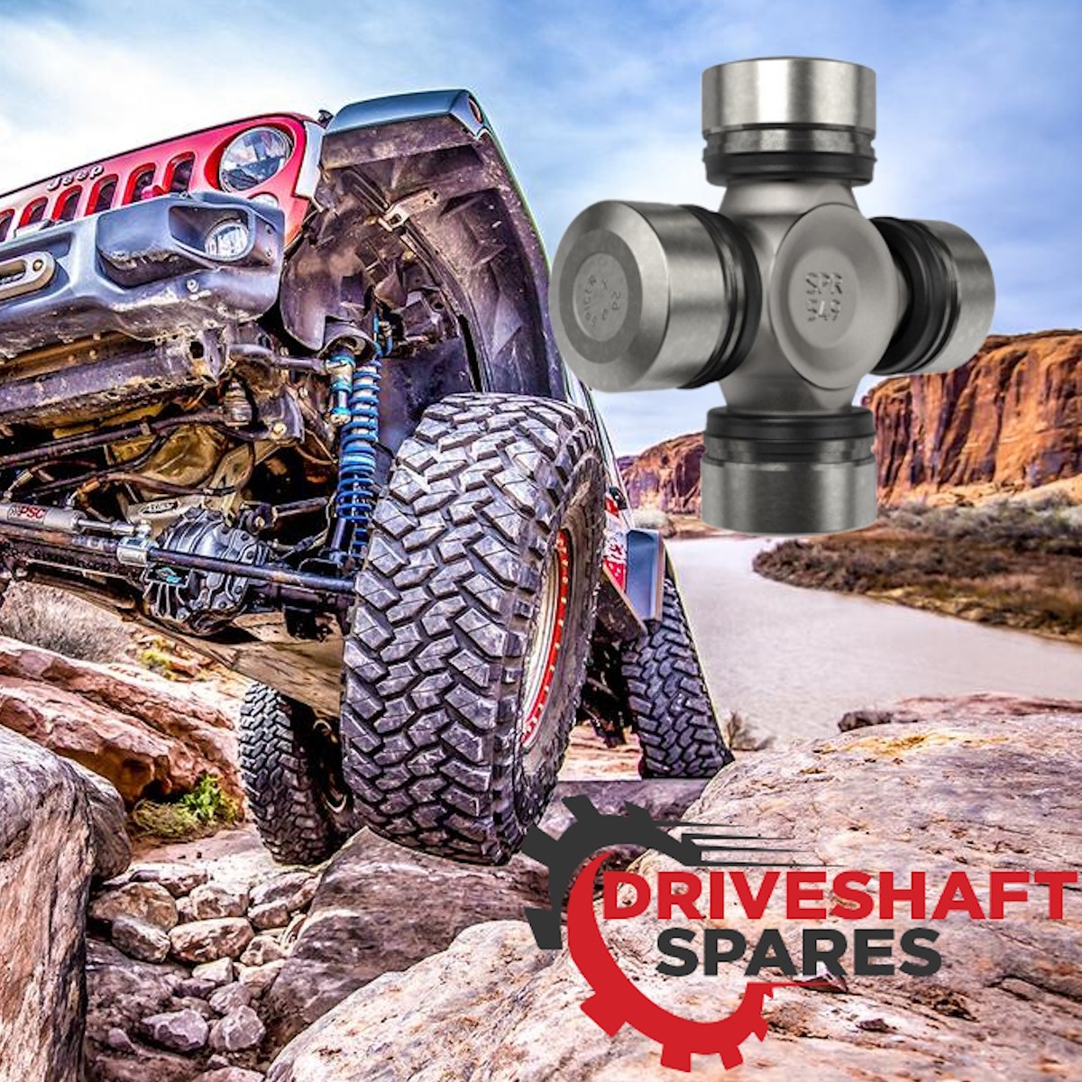 TWO SPICER Front Axle Shaft U-Joint Kit Jeep Wrangler Cherokee Wagoneer - Image 4
