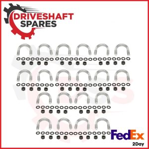 NEW (Set of 10) 3-94-28X Universal Joint U-Bolt Kit Fits 1480/1550 U-Joints