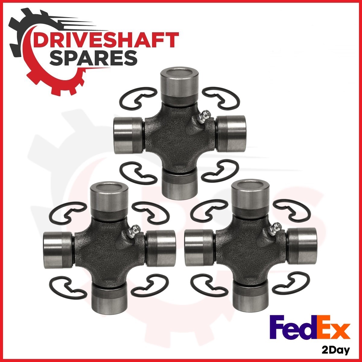 (3X) 5-213X U-Joint's - Outside Snap Rings 1330 Series, Greaseable . - Image 2