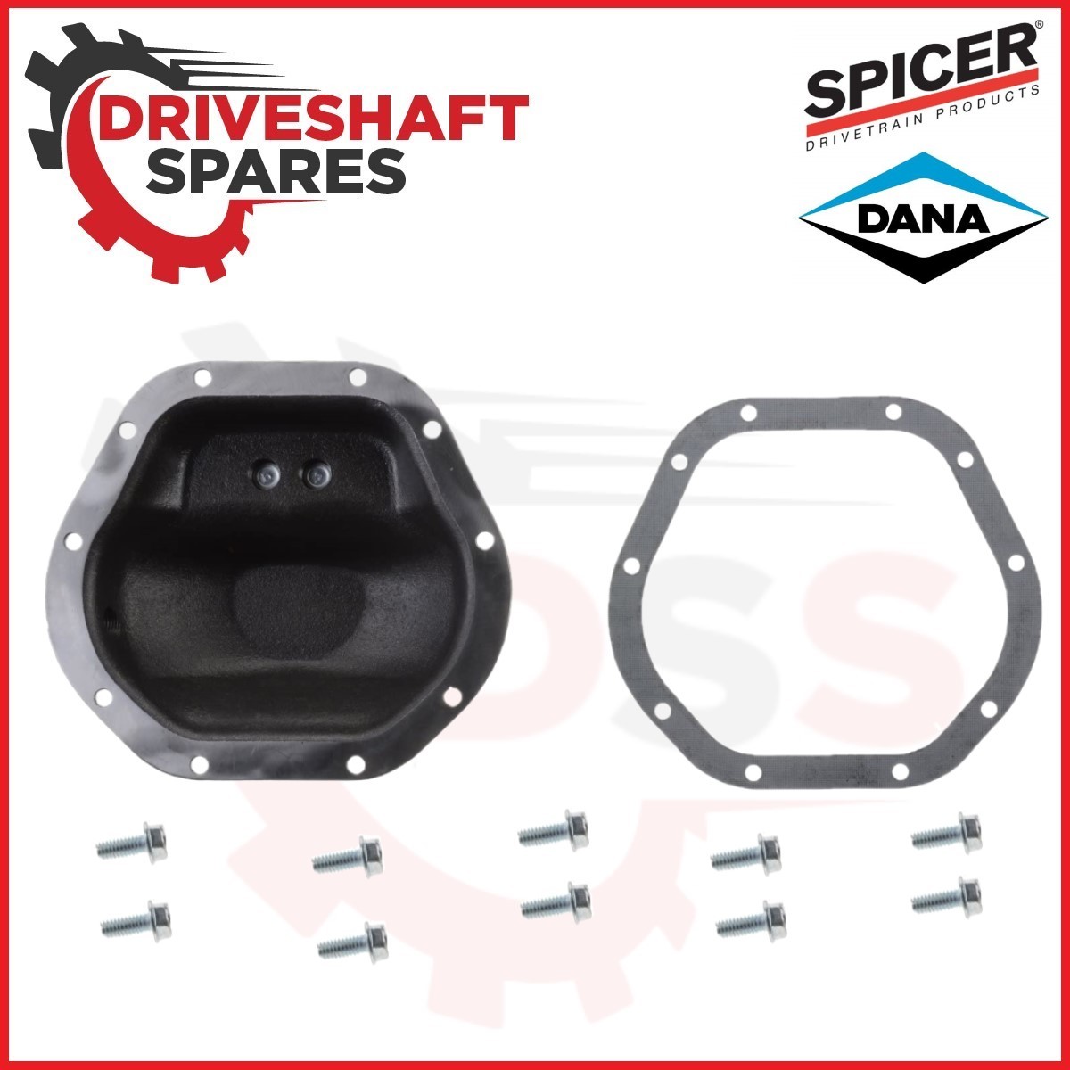 10023536 - Spicer Dana 44 Nodular Iron Differential Cover Front or Rear - Image 2