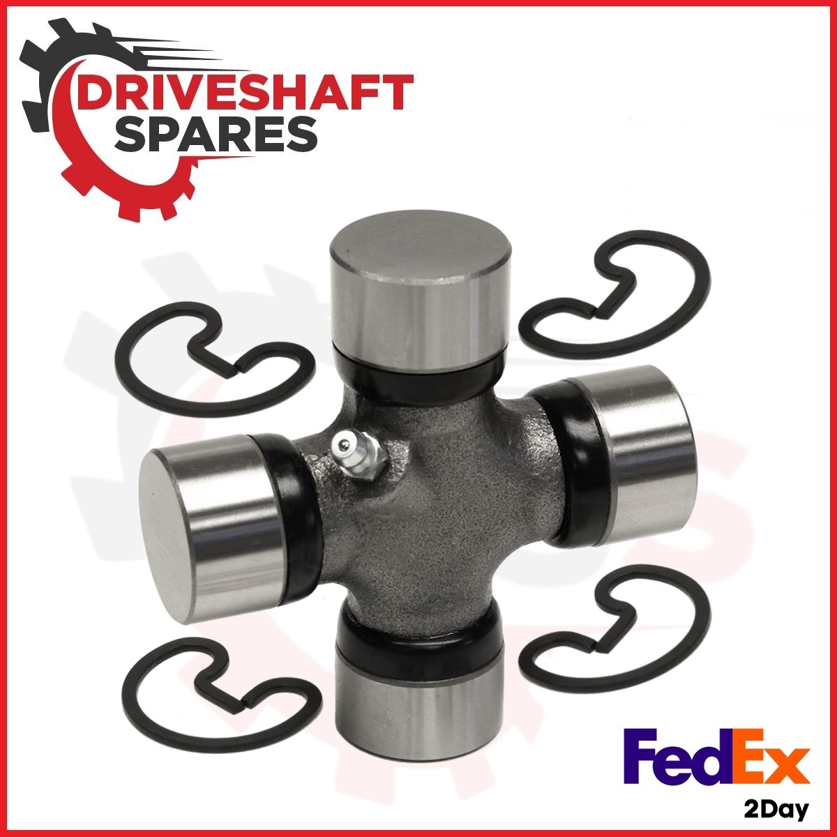 3-3-5551X, Transmission Slip Yoke 1350 Series + 5-178X, U-Joint 1350 Series. - Image 2