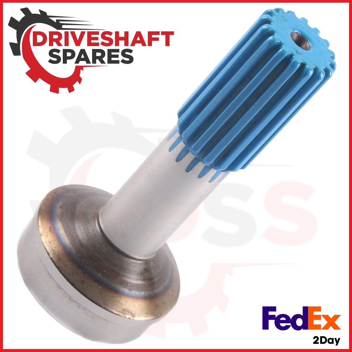 4-40-761 Spline Stub Tube Shaft 1.750x16 spline, 3.500 X .095 Tube. - Image 3