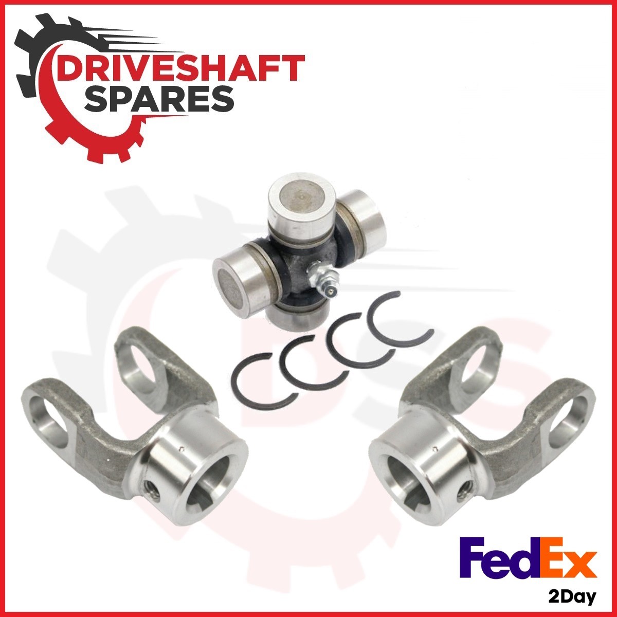 Universal Joint 5-170X +2X 1000 Yoke 10-4-93 1"x.250 Keyway, ATV MudMotor GoKart