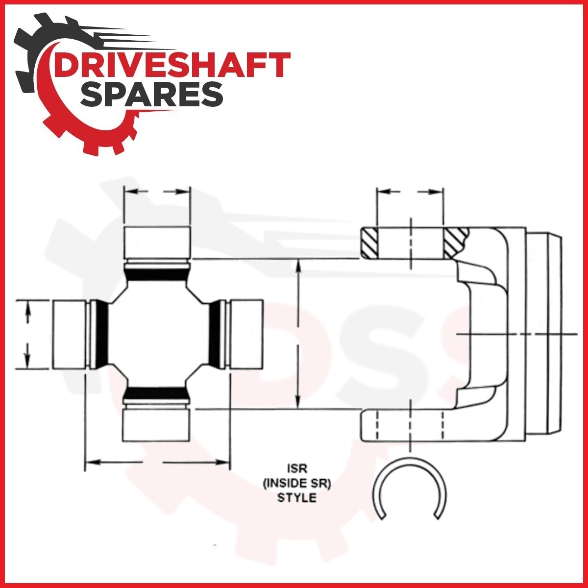 Universal Joint 5-170X +2X 1000 Yoke 10-4-93 1"x.250 Keyway, ATV MudMotor GoKart - Image 5