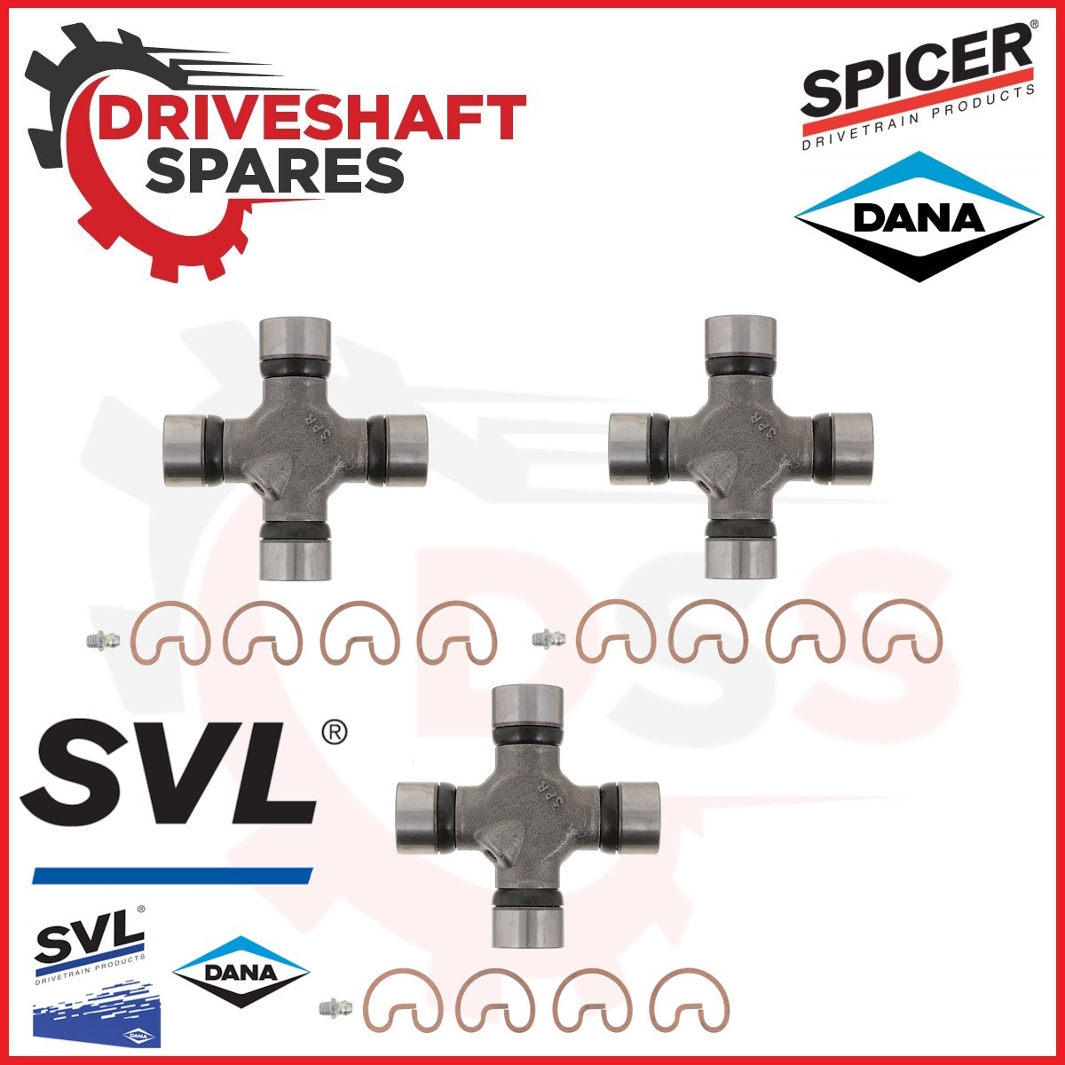 Spicer Rear Carrier Bearing And U-Joint Kit Ford F250 F350 Superduty (2008-17) - Image 3