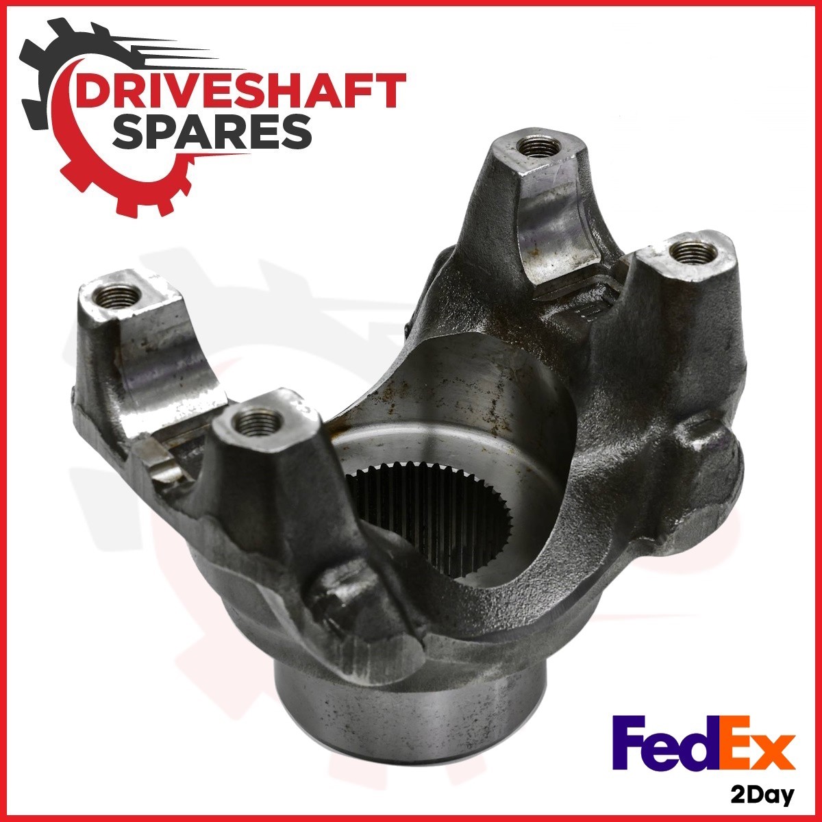 6-4-7181-1X Diff End Yoke Assy - Splined Bore 1710 Series, Strap Style, 2.390x46 - Image 2