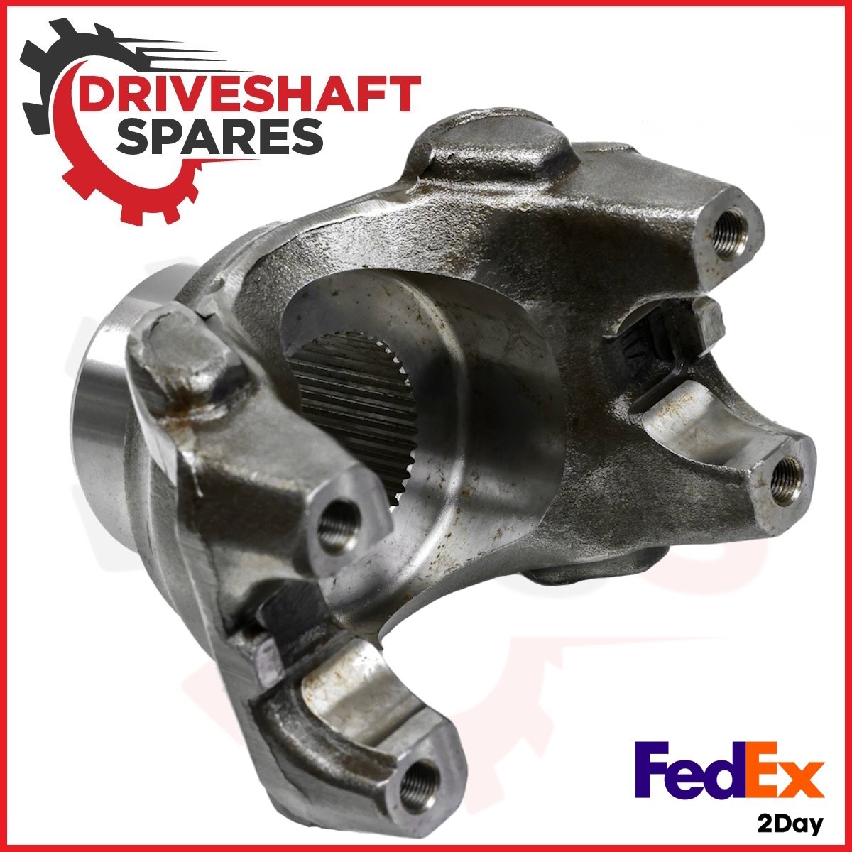 6-4-7181-1X Diff End Yoke Assy - Splined Bore 1710 Series, Strap Style, 2.390x46 - Image 4