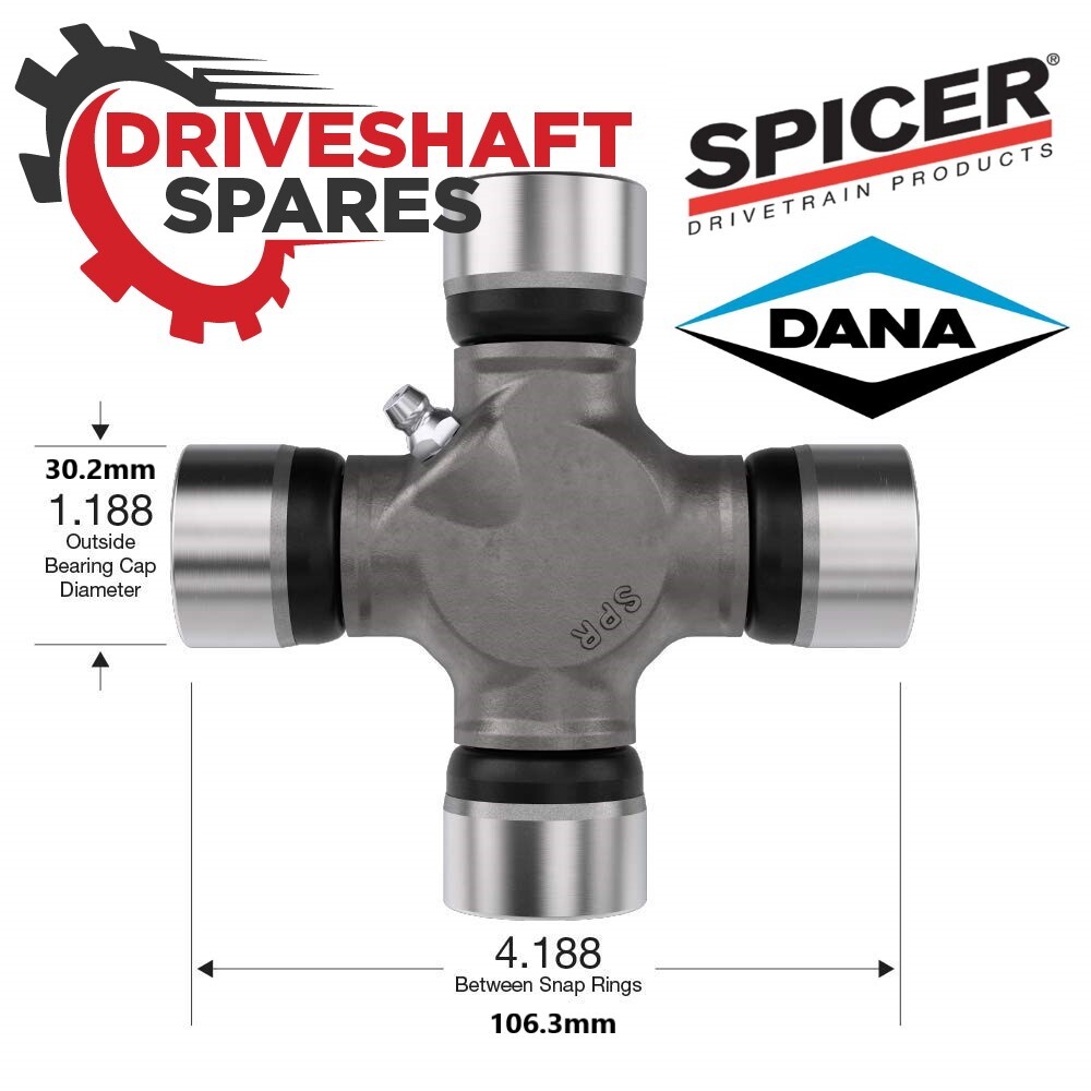 Ford Super Duty F250 F350 Rear Driveshaft Spicer Carrier Bearing and U Joint - Image 4